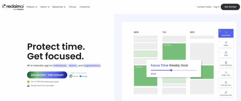 Reclaim.ai – Smart Scheduling AI and Work-Life Balance