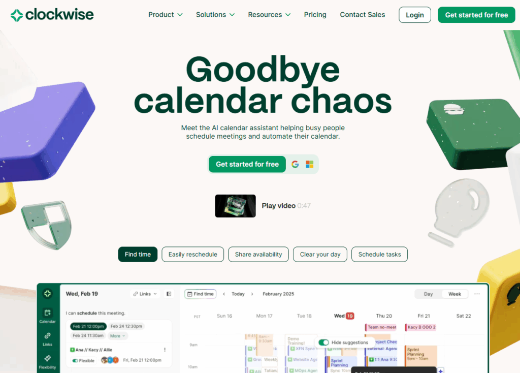Clockwise - Smarter Calendar Management