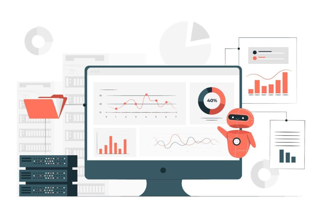 Illustration of AI helping with daily productivity tasks