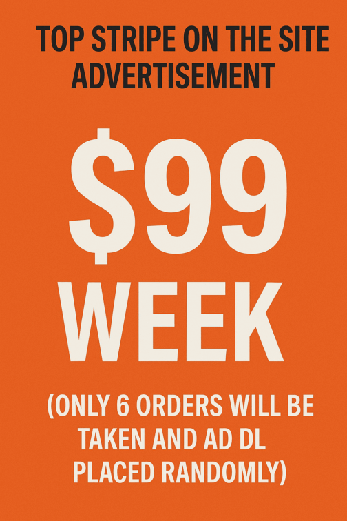 Top Stripe on the site advertisement